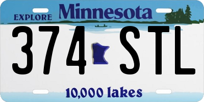 MN license plate 374STL