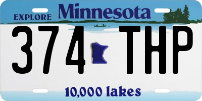 MN license plate 374THP