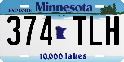 MN license plate 374TLH