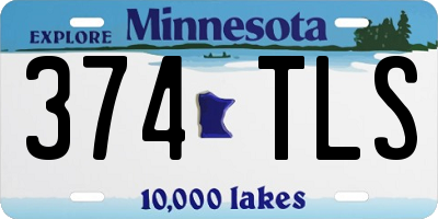 MN license plate 374TLS
