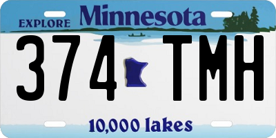 MN license plate 374TMH
