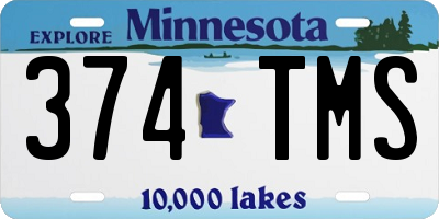 MN license plate 374TMS