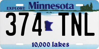 MN license plate 374TNL