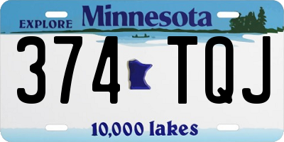 MN license plate 374TQJ