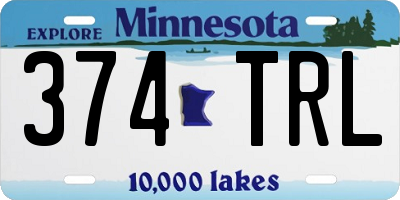 MN license plate 374TRL
