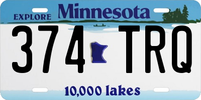 MN license plate 374TRQ