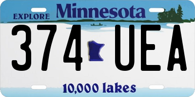 MN license plate 374UEA