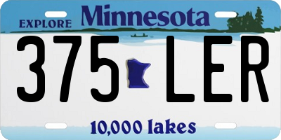 MN license plate 375LER