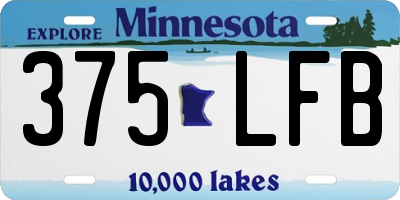MN license plate 375LFB