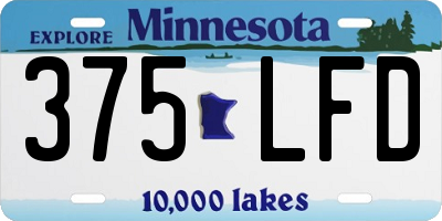 MN license plate 375LFD