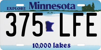 MN license plate 375LFE