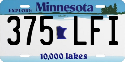 MN license plate 375LFI