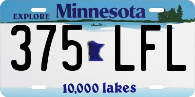 MN license plate 375LFL