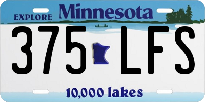 MN license plate 375LFS
