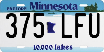 MN license plate 375LFU