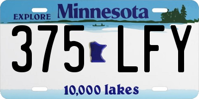 MN license plate 375LFY