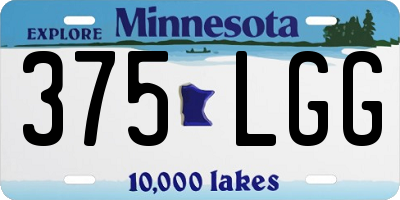 MN license plate 375LGG