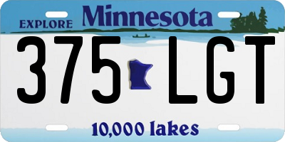 MN license plate 375LGT