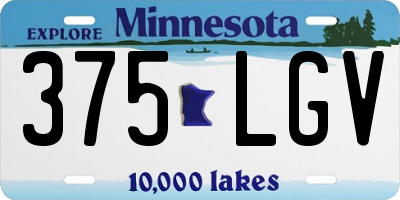 MN license plate 375LGV
