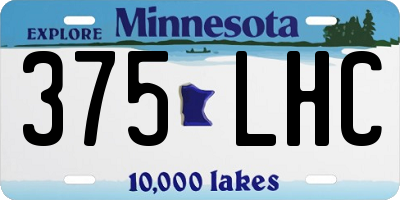 MN license plate 375LHC