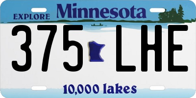 MN license plate 375LHE