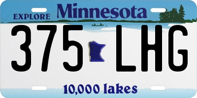 MN license plate 375LHG