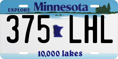 MN license plate 375LHL