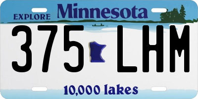 MN license plate 375LHM