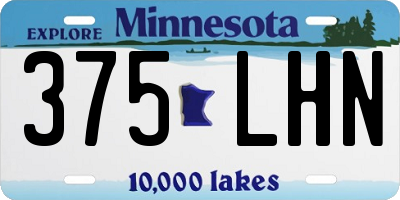 MN license plate 375LHN
