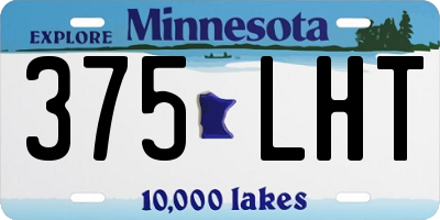 MN license plate 375LHT