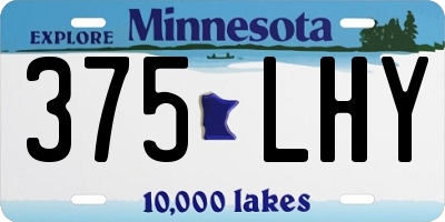 MN license plate 375LHY