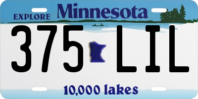 MN license plate 375LIL