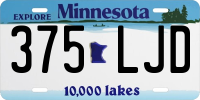 MN license plate 375LJD