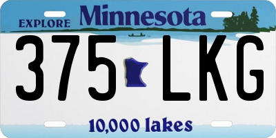MN license plate 375LKG