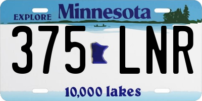 MN license plate 375LNR