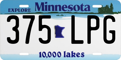 MN license plate 375LPG