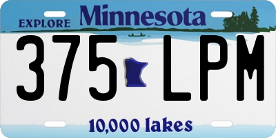 MN license plate 375LPM