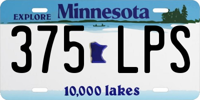 MN license plate 375LPS