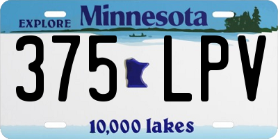 MN license plate 375LPV