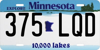 MN license plate 375LQD