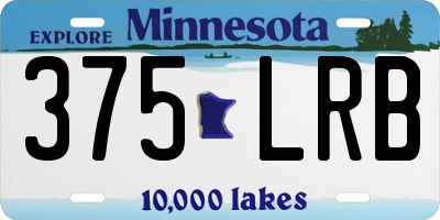 MN license plate 375LRB