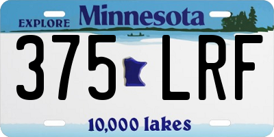 MN license plate 375LRF