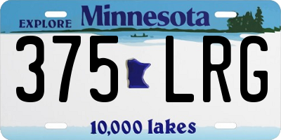 MN license plate 375LRG