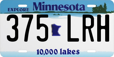 MN license plate 375LRH