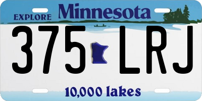 MN license plate 375LRJ