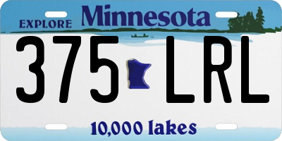 MN license plate 375LRL