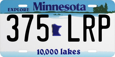 MN license plate 375LRP