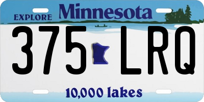 MN license plate 375LRQ