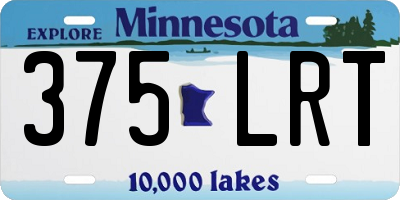 MN license plate 375LRT