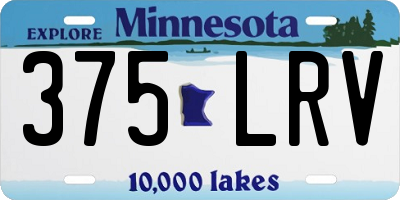 MN license plate 375LRV